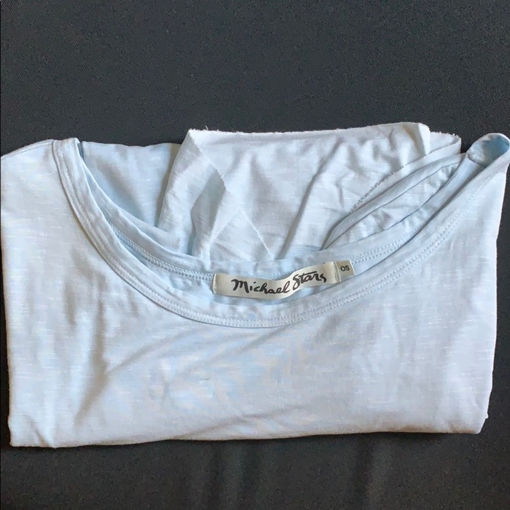 michael stars one size Women’s Blouse Light Blue